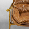 Load image into Gallery viewer, Thaddeus Brown Leather Accent Chairs