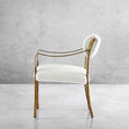 Load image into Gallery viewer, Thaddeus Retro Copper Iron Frame Dining Chair
