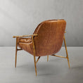 Load image into Gallery viewer, Thaddeus Brown Leather Accent Chairs