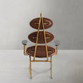 Load image into Gallery viewer, Thaddeus High Back Brown Leather Lounge Accent Chair