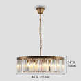 Load image into Gallery viewer, 1920s Temdem 1-Tier Crystal Round Chandelier