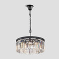 Load image into Gallery viewer, 1920s Temdem 1-Tier Crystal Round Chandelier