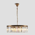 Load image into Gallery viewer, 1920s Temdem 1-Tier Crystal Round Chandelier