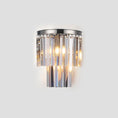 Load image into Gallery viewer, 1920s Temdem 2-Tier Crystal Semi-Round Sconce