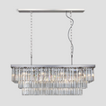 Load image into Gallery viewer, 1920s Temdem 3-Tier Crystal Rectangular Chandelier