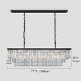 Load image into Gallery viewer, 1920s Temdem 3-Tier Crystal Rectangular Chandelier