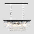 Load image into Gallery viewer, 1920s Temdem 3-Tier Crystal Rectangular Chandelier