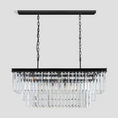 Load image into Gallery viewer, 1920s Temdem 3-Tier Crystal Rectangular Chandelier