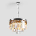 Load image into Gallery viewer, 1920s Temdem Multi-Tier Crystal Round Chandelier