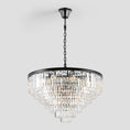 Load image into Gallery viewer, 1920s Temdem Multi-Tier Crystal Round Chandelier