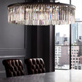 Load image into Gallery viewer, 1920s Temdem Round Chandelier 32"D/43"D