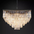 Load image into Gallery viewer, 1920s Temdem Square Chandelier 34"