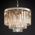 Load image into Gallery viewer, 1920s Temdem Tiered Round Chandelier 20"