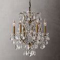 Load image into Gallery viewer, 19th C. Ronono Iron & Crystal Round Chandelier 18"