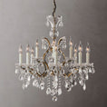 Load image into Gallery viewer, 19th C. Ronono Iron & Crystal Round Chandelier 28"