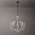 Load image into Gallery viewer, 19th C. Ronono Iron & Crystal Round Chandelier 28"