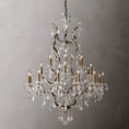 Load image into Gallery viewer, 19th C. Ronono Iron & Crystal Round Chandelier 40"