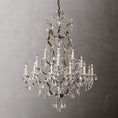 Load image into Gallery viewer, 19th C. Ronono Iron & Crystal Round Chandelier 40"