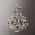 Load image into Gallery viewer, 19th C. Ronono Iron & Crystal Round Chandelier 60"