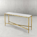 Load image into Gallery viewer, Thaddeus Marble Console Table 60"W