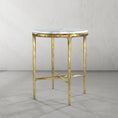 Load image into Gallery viewer, Thaddeus Marble Round Side Table 18"D