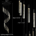 Load image into Gallery viewer, 20-Light Modern LED High Ceiling Chandelier