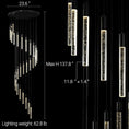 Load image into Gallery viewer, 20-Light Modern LED High Ceiling Chandelier