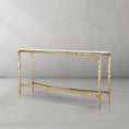 Load image into Gallery viewer, Tadeus Rectangle Marble Console Table