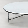 Load image into Gallery viewer, Thaddeus Marble Round Coffee Table 55"D