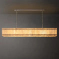 Load image into Gallery viewer, Murano Alabaster Linear Chandelier 72"