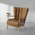 Load image into Gallery viewer, Thaddeus Vintage Leather Armchair Cigar Chair