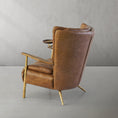 Load image into Gallery viewer, Thaddeus Vintage Leather Armchair Cigar Chair