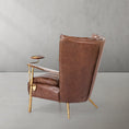 Load image into Gallery viewer, Thaddeus Vintage Leather Armchair Cigar Chair