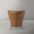 Load image into Gallery viewer, Thaddeus Vintage Leather Armchair Cigar Chair