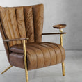 Load image into Gallery viewer, Thaddeus Vintage Leather Armchair Cigar Chair