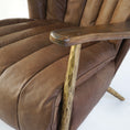 Load image into Gallery viewer, Thaddeus Vintage Leather Armchair Cigar Chair