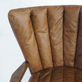 Load image into Gallery viewer, Thaddeus Vintage Leather Armchair Cigar Chair