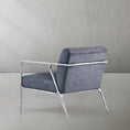 Load image into Gallery viewer, Thaddeus Retro Silver Iron Frame Track Armchair