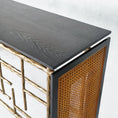 Load image into Gallery viewer, Thaddeus Metal Frame Rattan Console Table