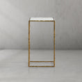 Load image into Gallery viewer, Thaddeus Tempered Glass C-Shaped Side Table