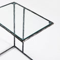 Load image into Gallery viewer, Thaddeus Tempered Glass C-Shaped Side Table