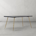 Load image into Gallery viewer, Thaddeus Vintage Style Metal Frame Dining Table