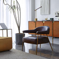 Load image into Gallery viewer, Thaddeus Brown Leather Lounge Armchair