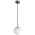 Load image into Gallery viewer, Alabaster Ball Pendant Light
