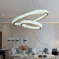 Load image into Gallery viewer, Alabaster Circle Round Chandelier
