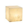 Load image into Gallery viewer, Alabaster Cubic Table Lamp