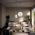 Load image into Gallery viewer, Alabaster Disc Pendant Light