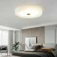 Load image into Gallery viewer, Alabaster Flush Mounted Round Led Chandelier