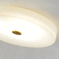 Load image into Gallery viewer, Alabaster Flush Mounted Round Led Chandelier
