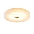Load image into Gallery viewer, Alabaster Flush Mounted Round Led Chandelier